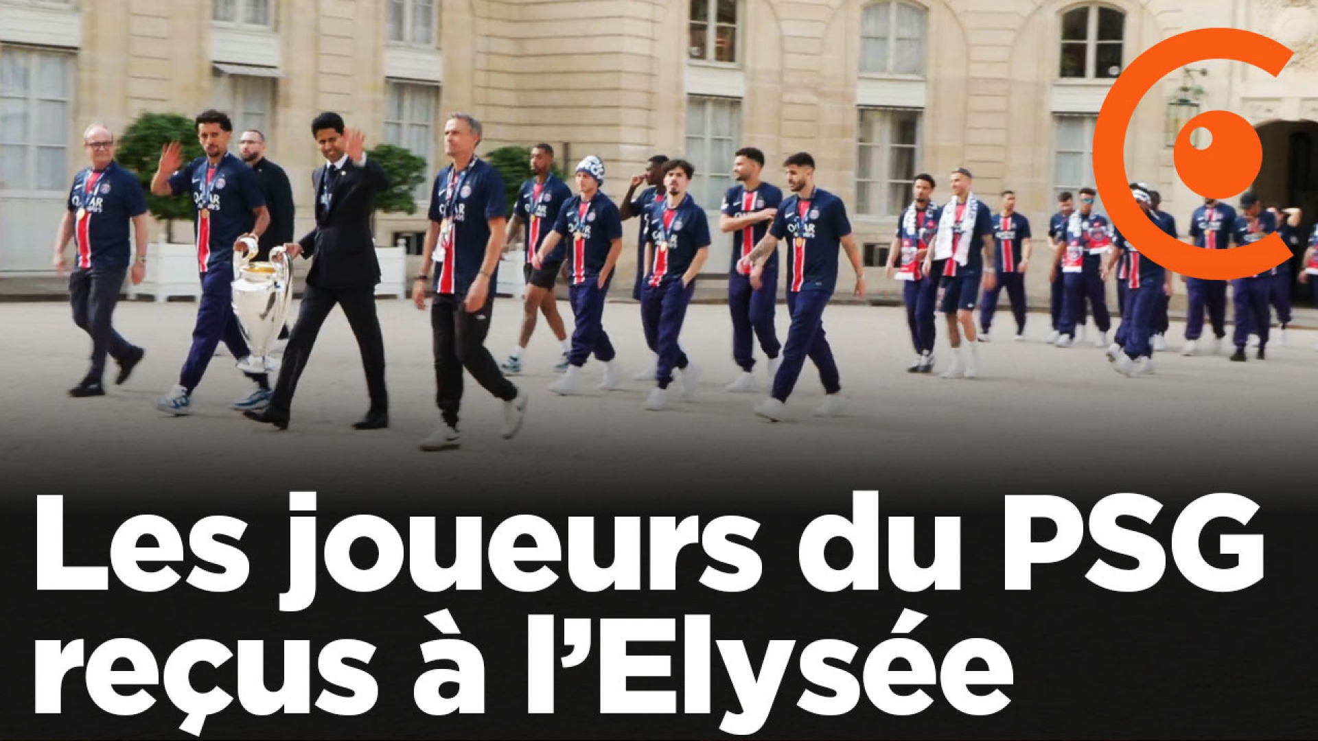 Les joueurs du PSG reçus à l'Elysée