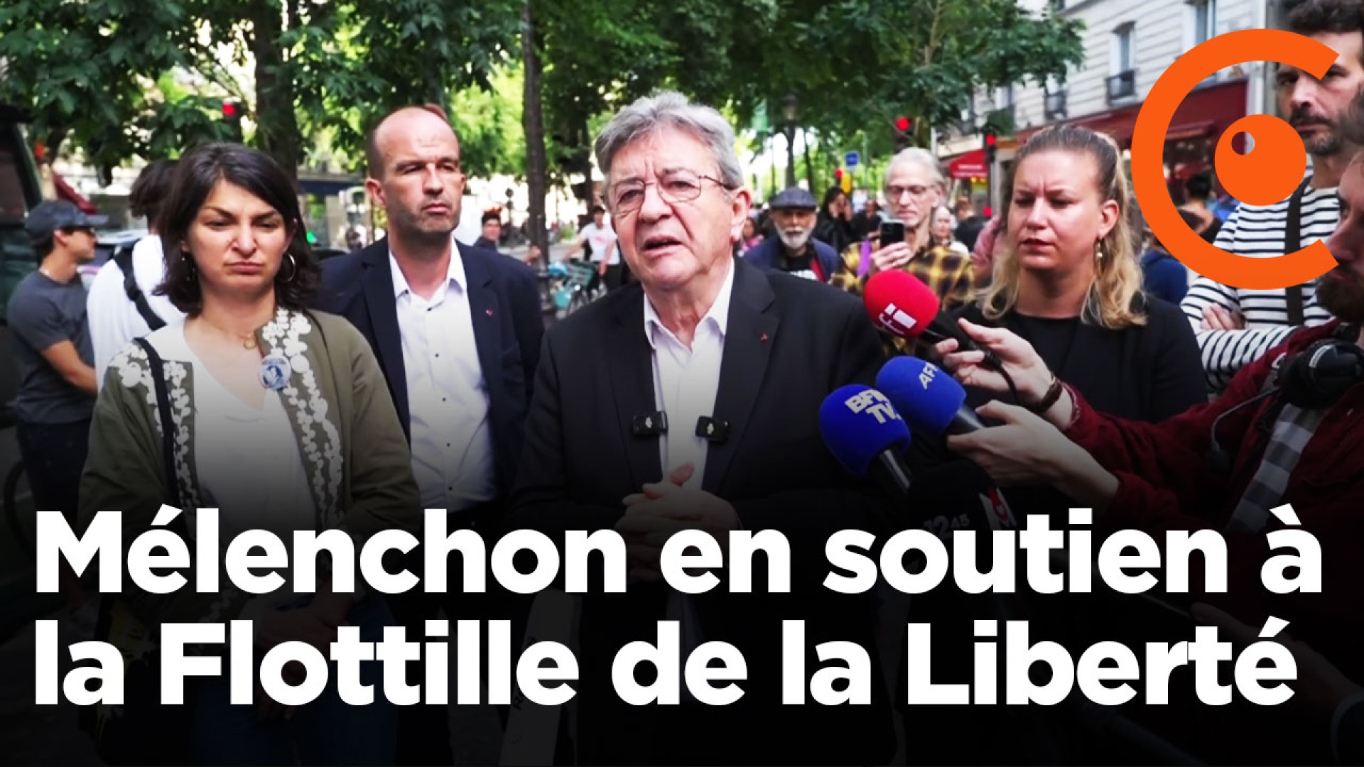 Prise de parole de Jean-Luc Mélenchon en soutien à la Flottille de la liberté