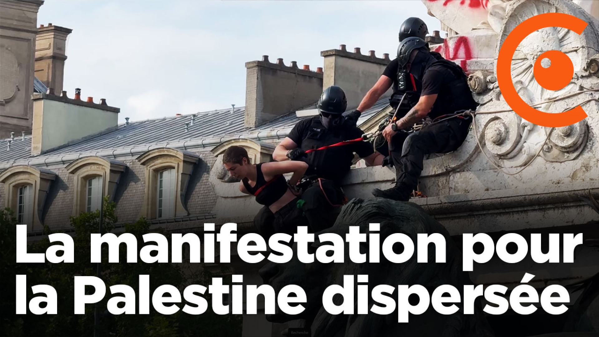 Manifestation pour la Palestine sur la place de la République