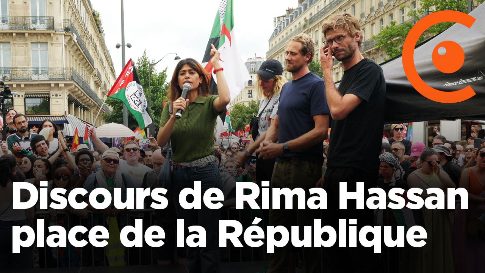 Discours de Rima Hassan à la manifestation pour la Palestine