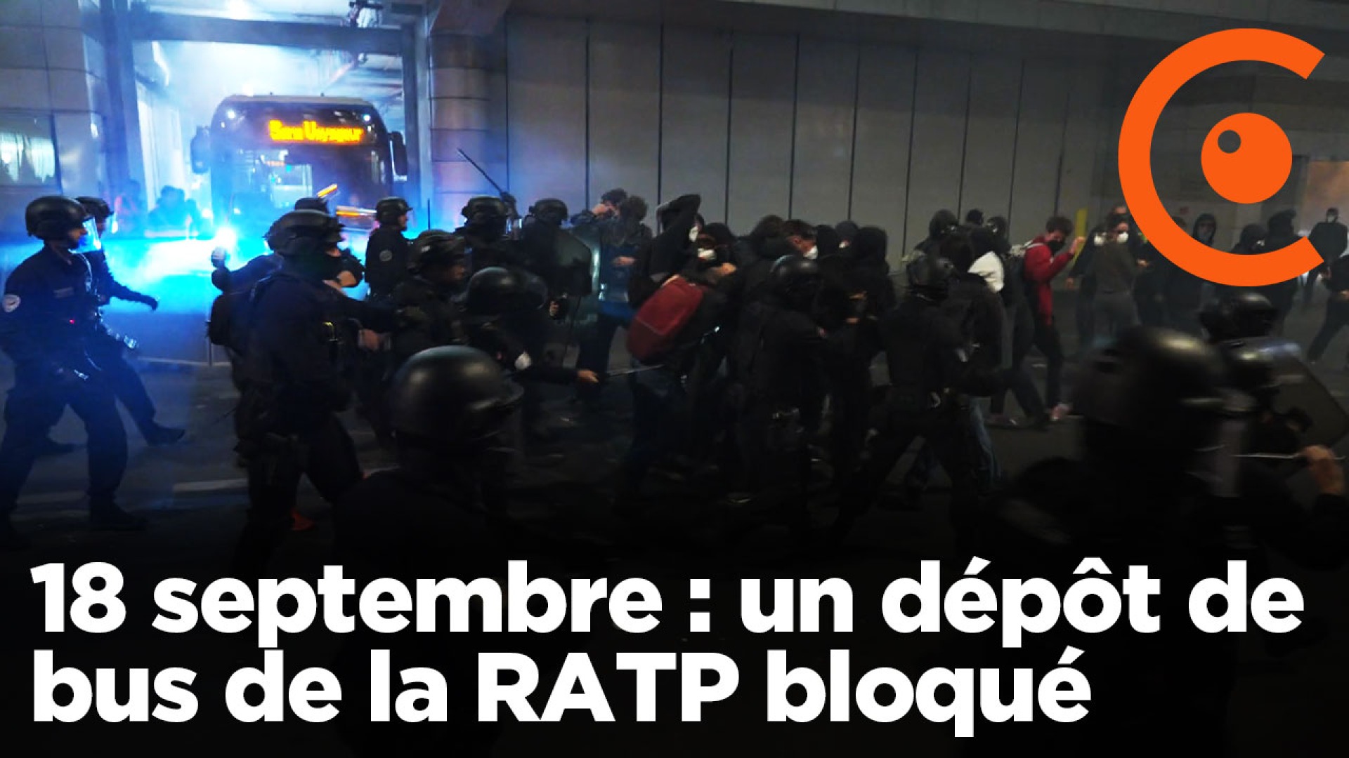 Grève 18 septembre : la police lève le blocage d'un dépot de bus RATP