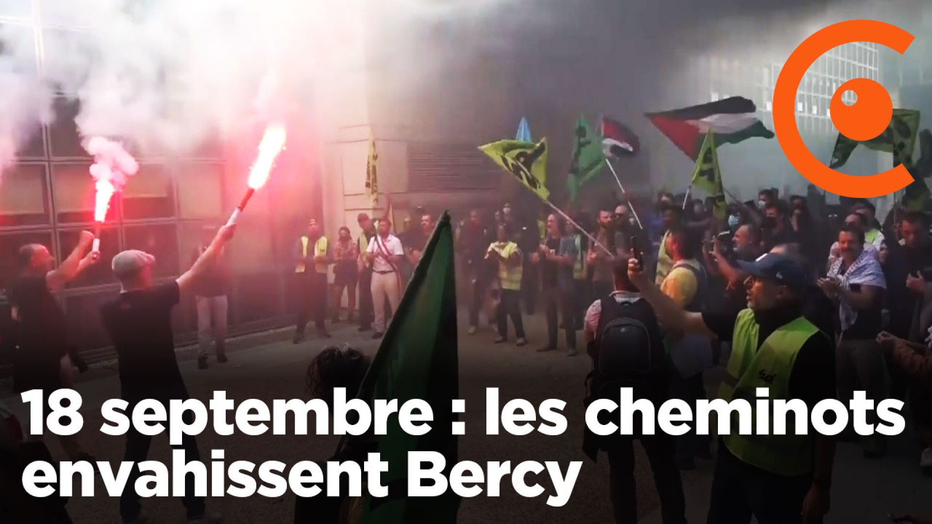 Grève 18 septembre : des cheminots envahissent Bercy