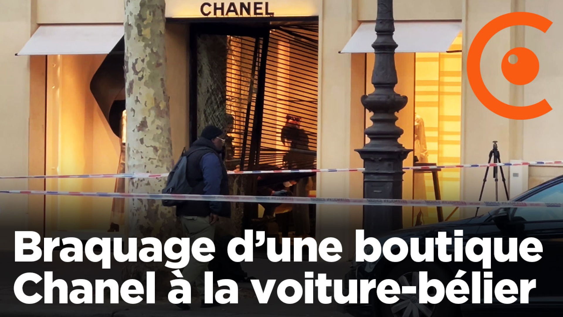 Braquage d'une boutique Chanel à la voiture bélier