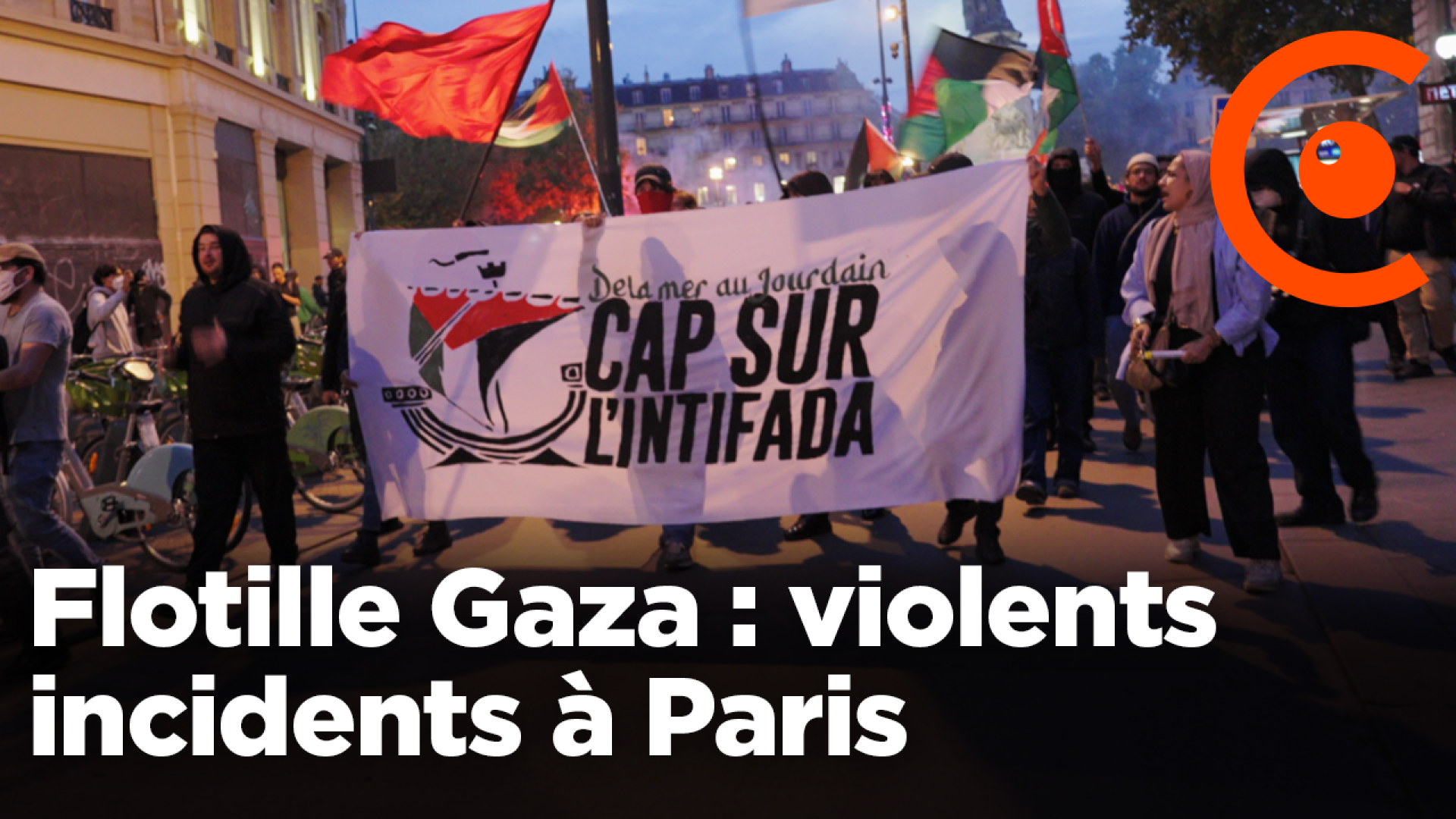 Demonstration for Palestine under tension in Paris