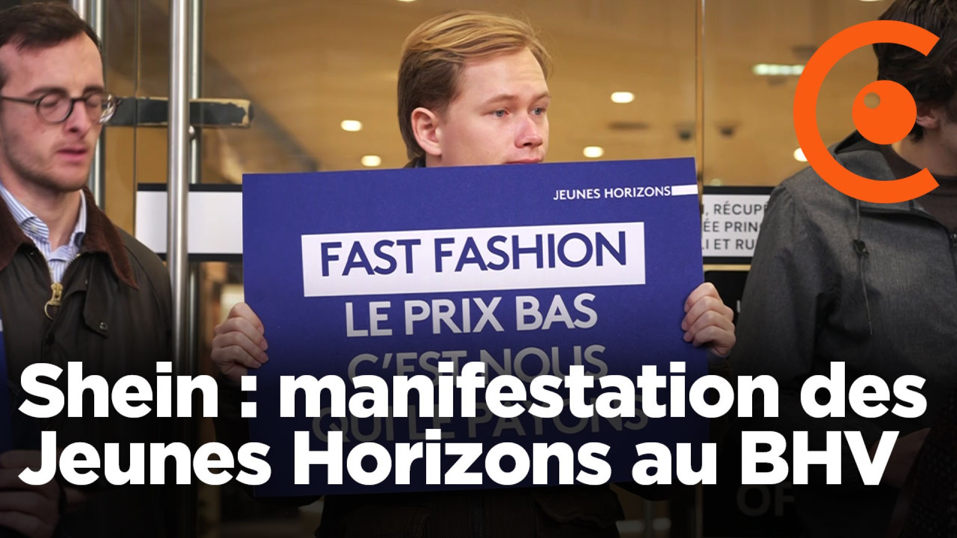 Shein : manifestations des Jeunes Horizons devant le BHV