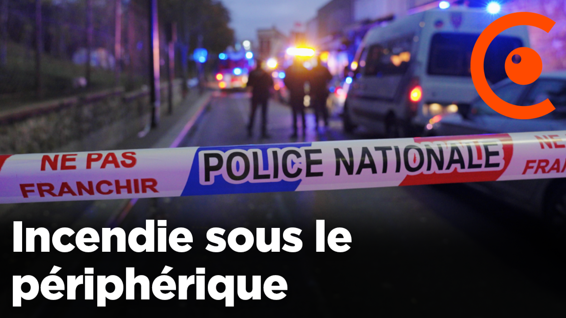 Incendie sous le périphérique à la Porte de Clignancourt