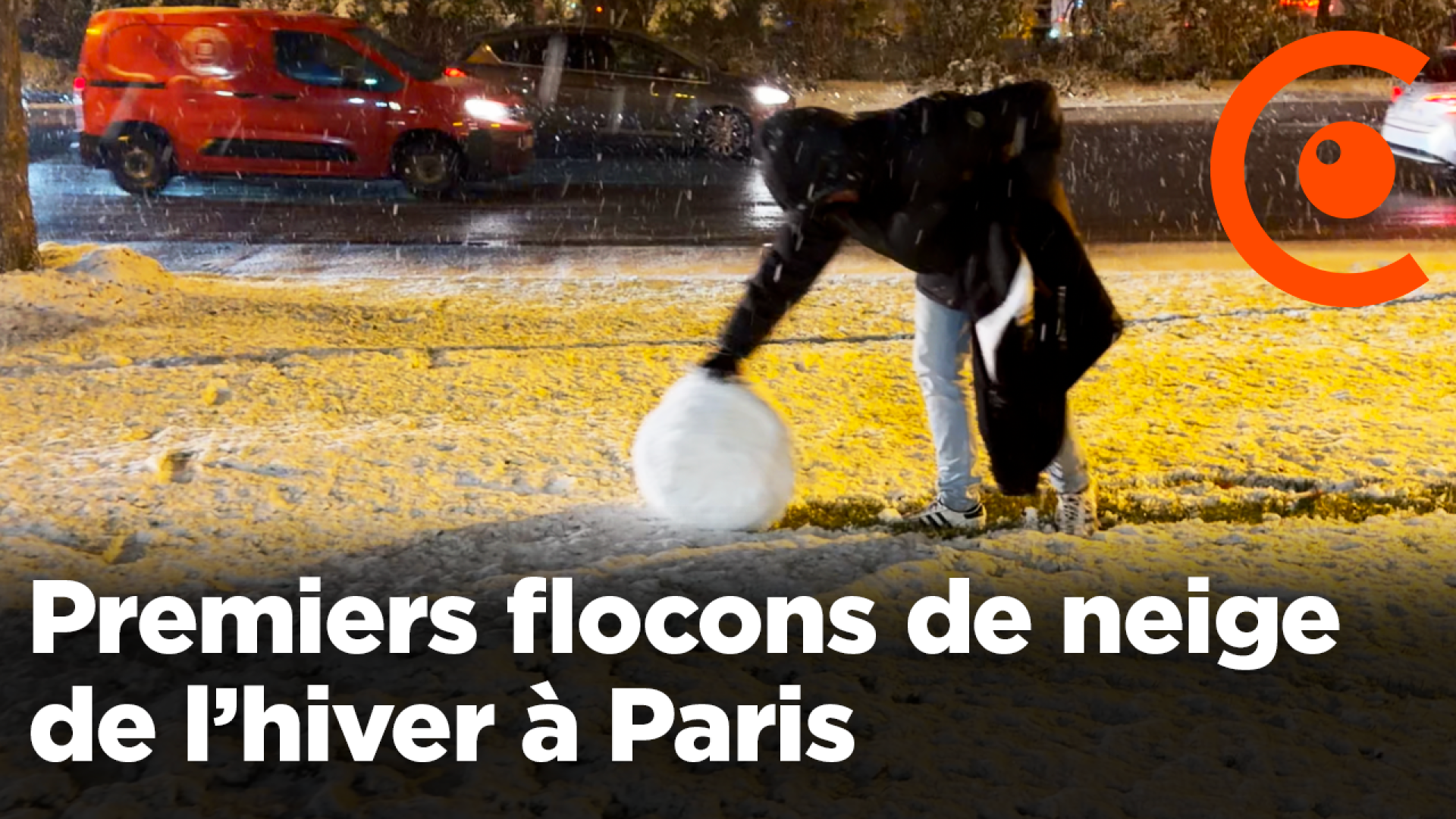 Premiers flocons de neige de l’hiver à Paris