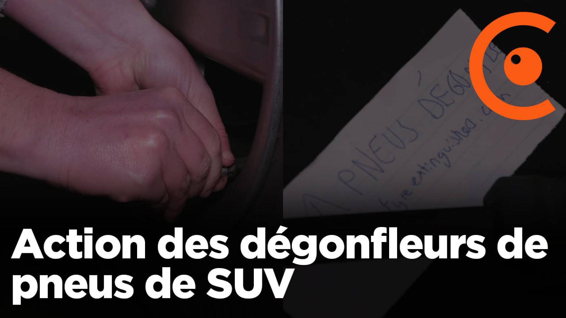 Action des dégonfleurs de pneus de SUV 