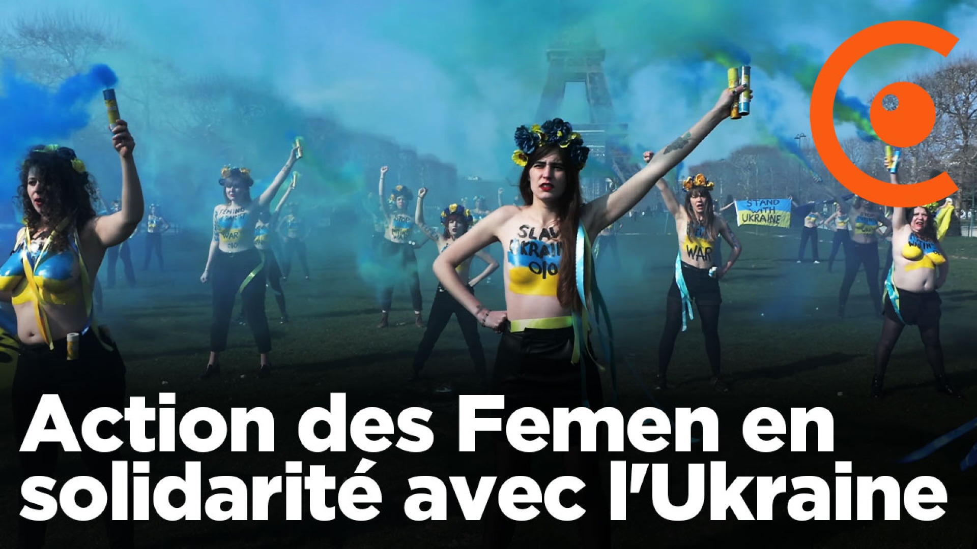 Action Femen en solidarité à l'Ukraine
