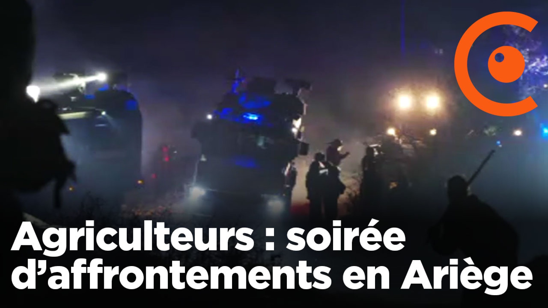 Dermatose : affrontements entre forces de l'ordre et agriculteurs en Ariège.