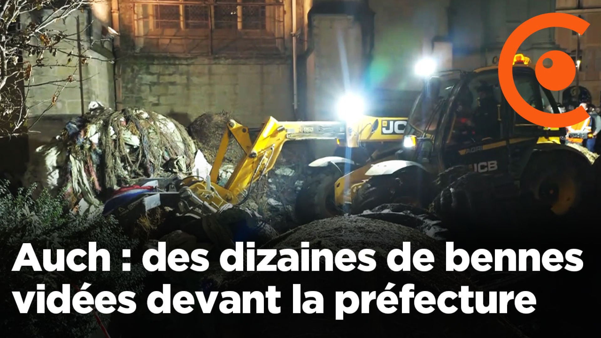 Farmers: tribute and night action in front of the Gers prefecture