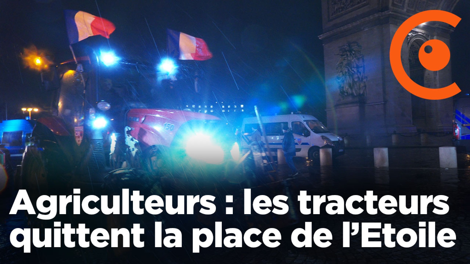 Les agriculteurs lèvent le blocage de la place de l'Etoile