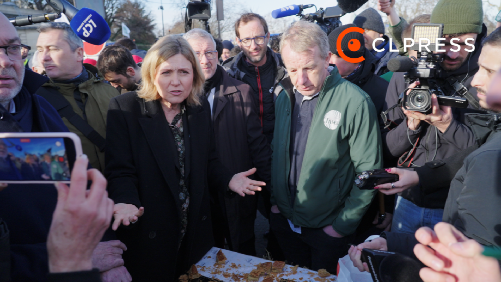 Action des agriculteurs à Paris