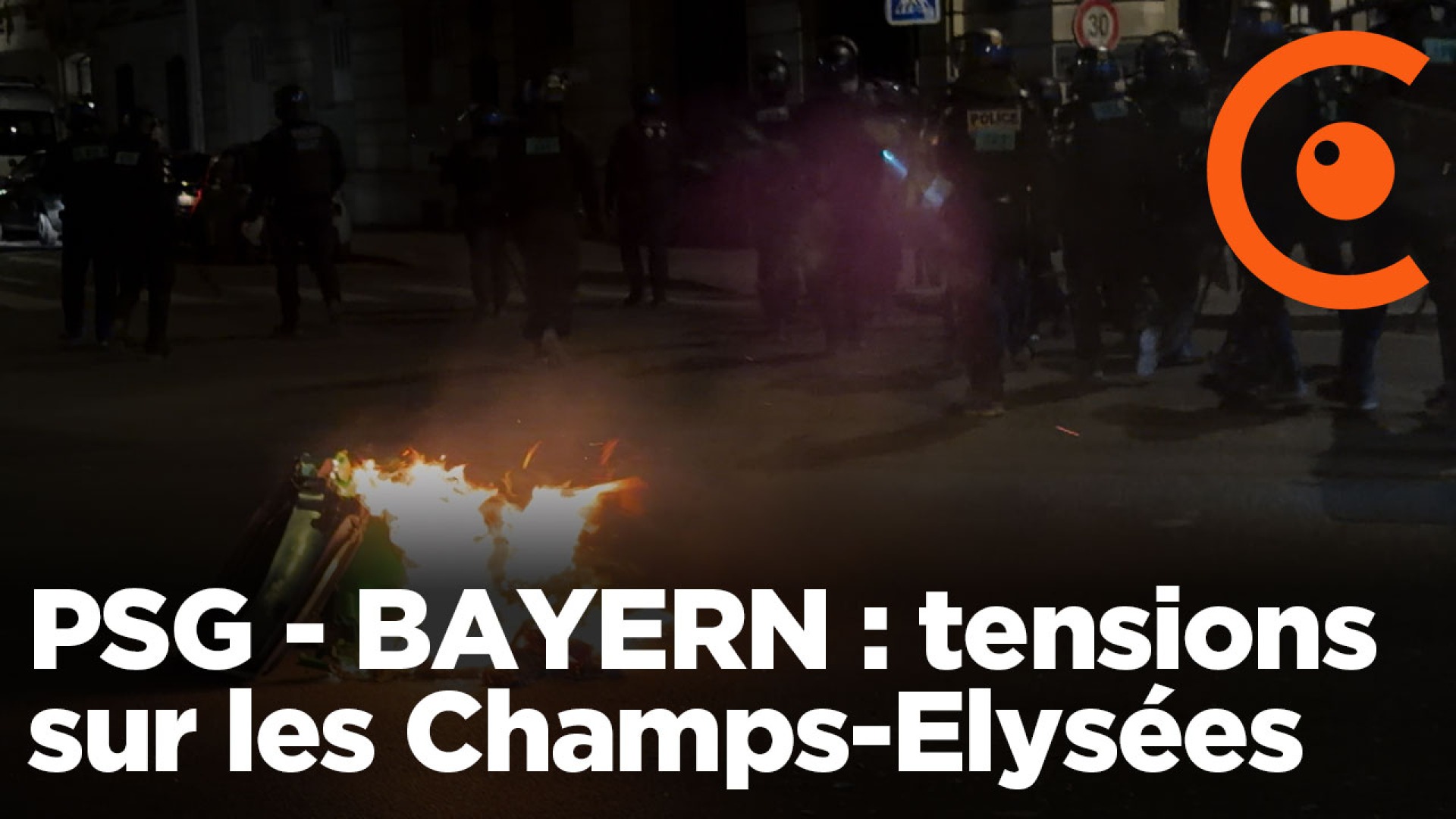 PSG-BAYERN : tensions sur les Champs-Elysées