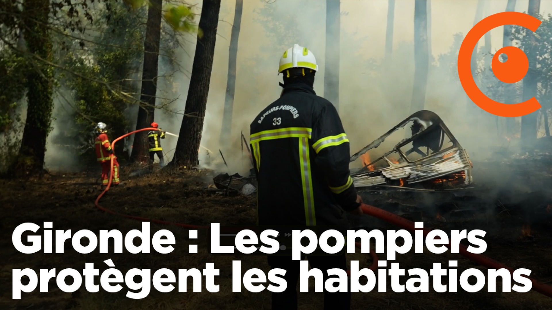 Incendie en Gironde : Les pompiers protègent les habitations à Lège-Cap-Ferret