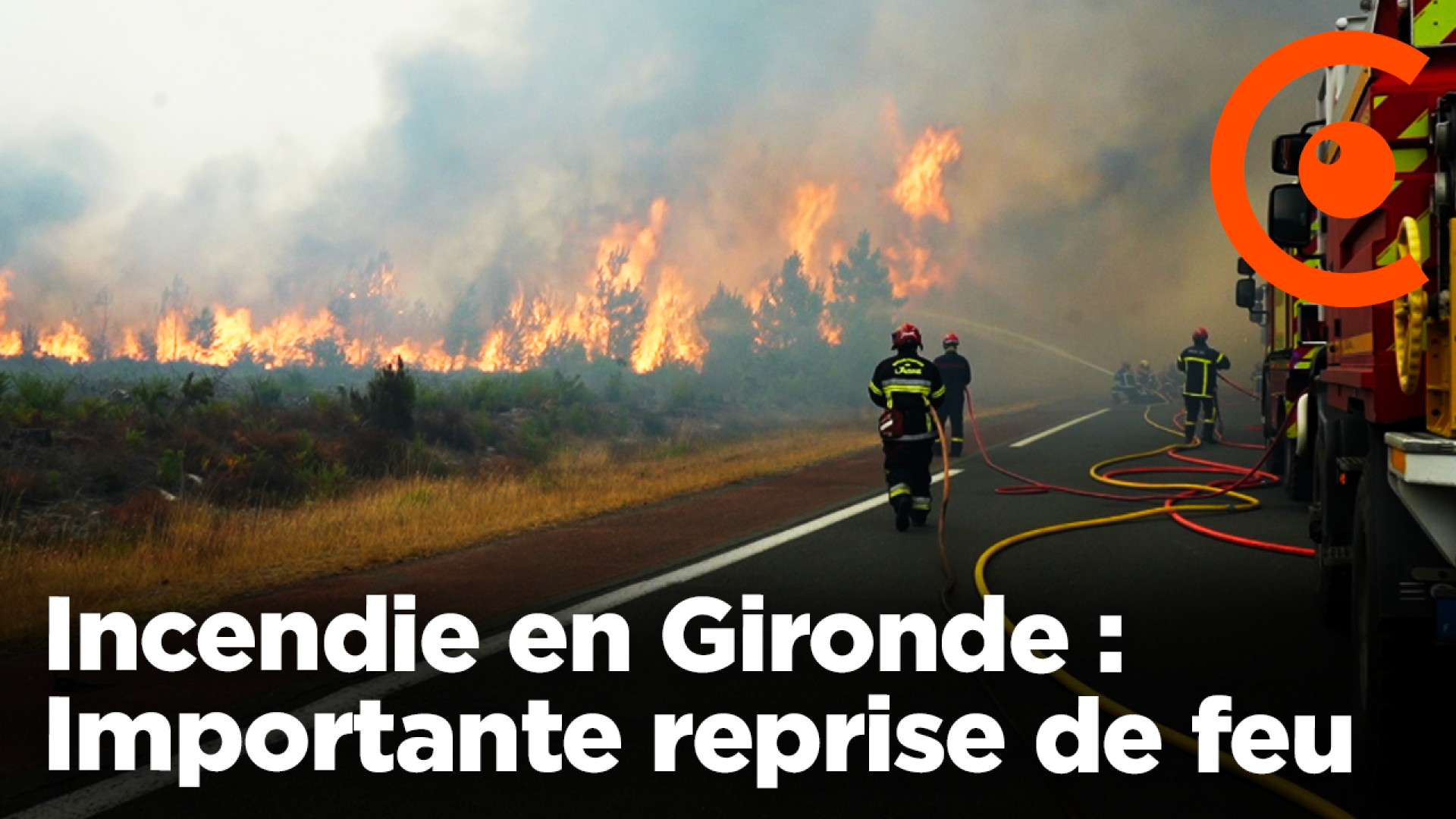 Incendie en Gironde : Importante reprise de feu à Arès