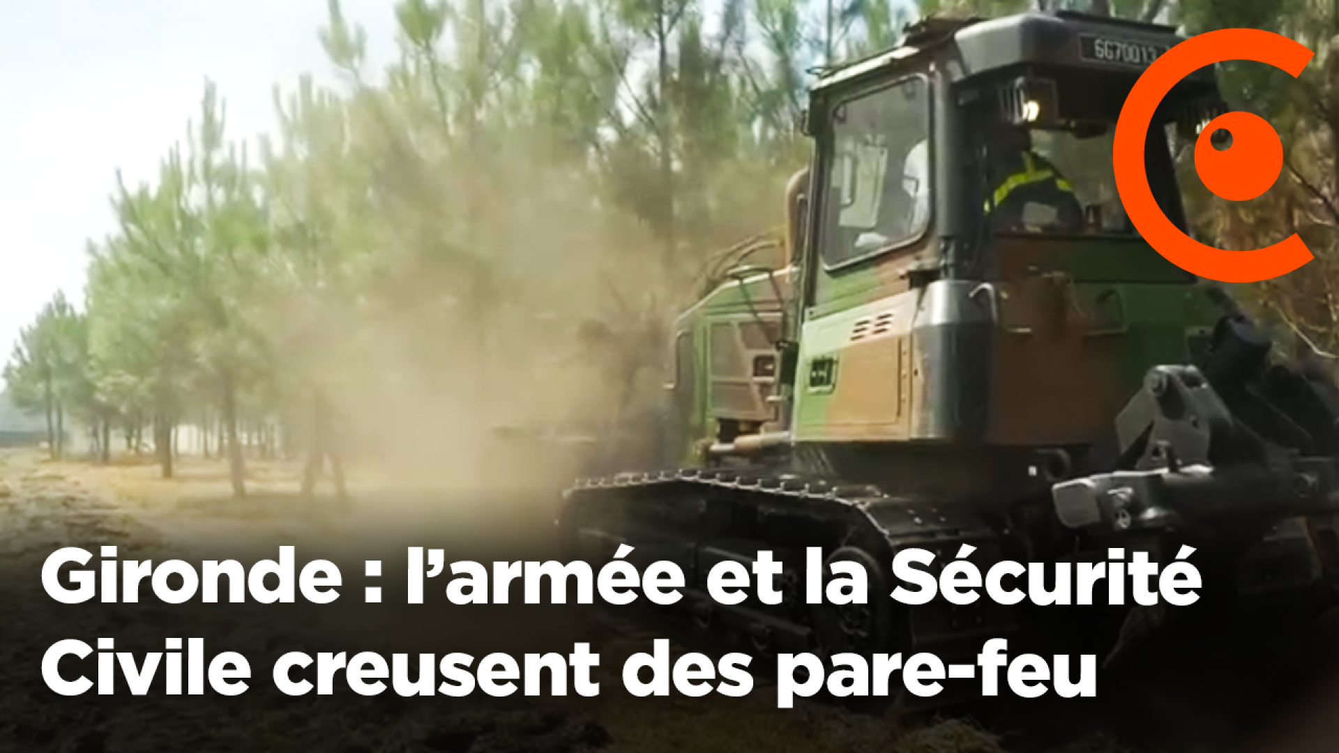 Incendie en Gironde : l'armée et la Sécurité Civile creusent des pare-feu près de Bordeaux