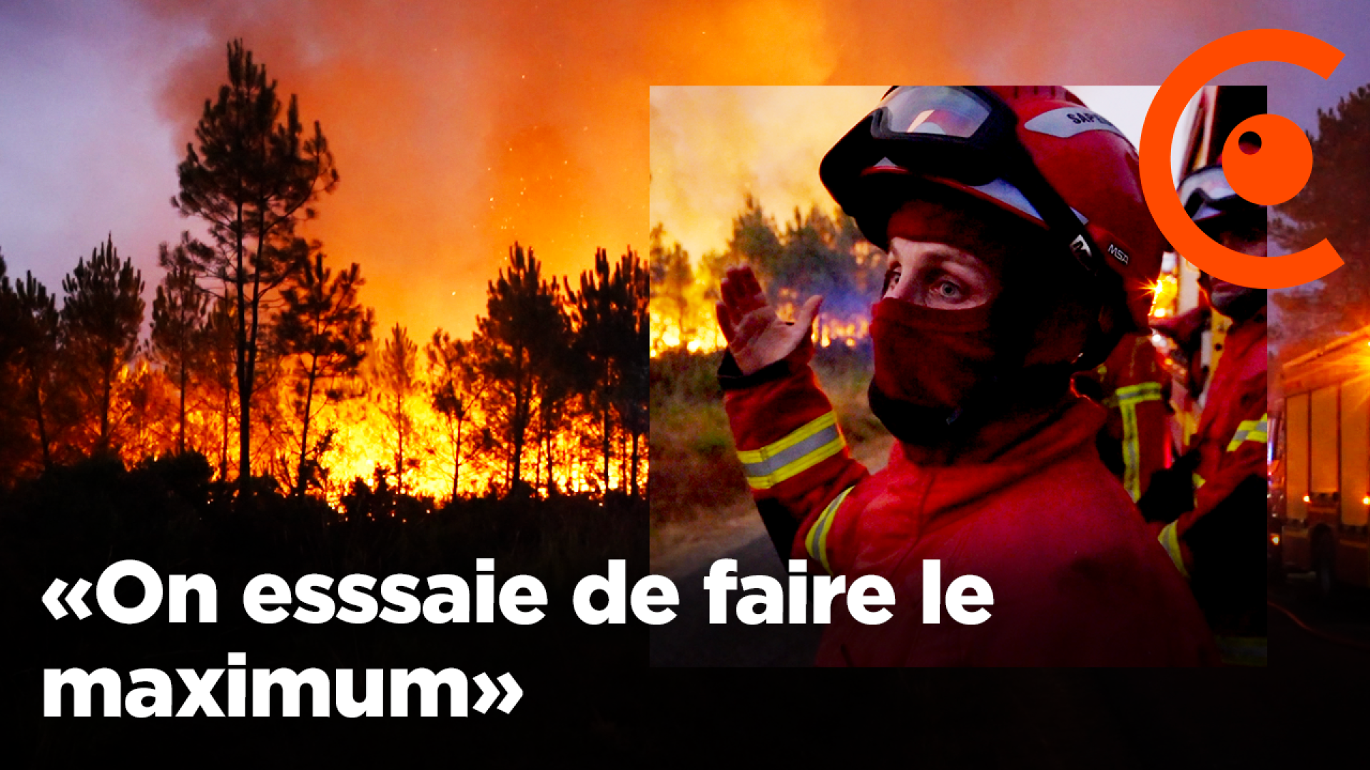 Incendies : reprise de feu toute la nuit, les pompiers sur le terrain