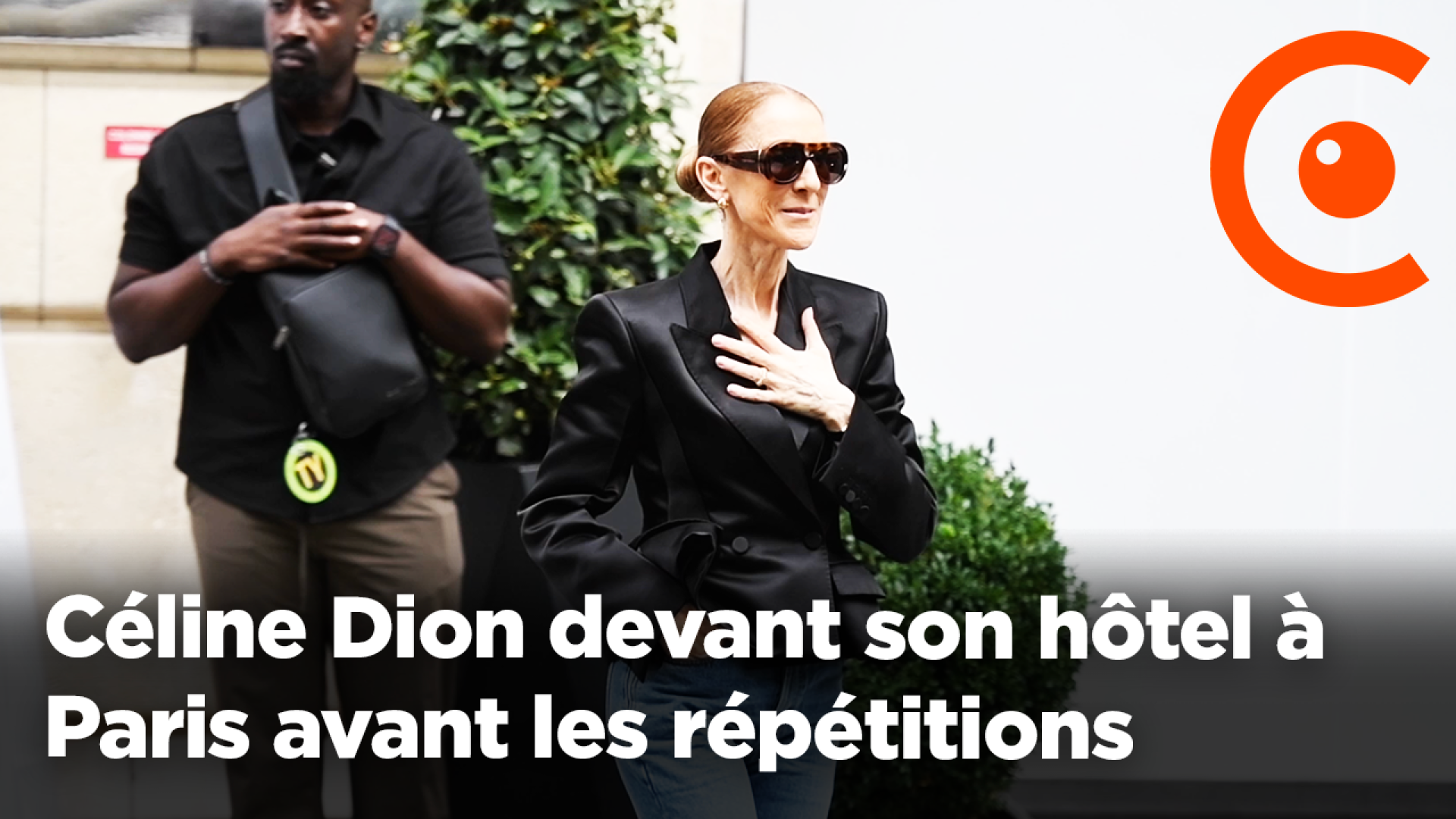 Céline Dion devant son hôtel à Paris avant les répétitions de son concert