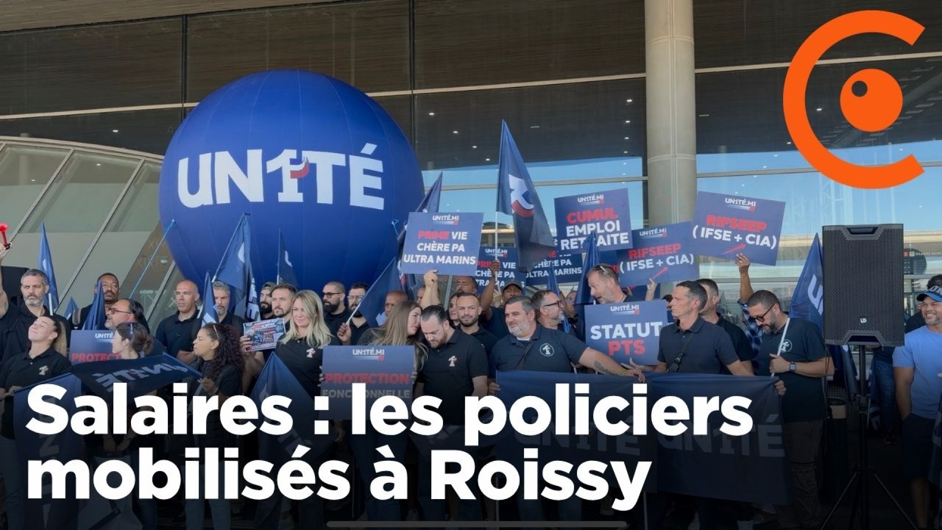 Salaire des policiers : le syndicat Unité mobilisé à Roissy