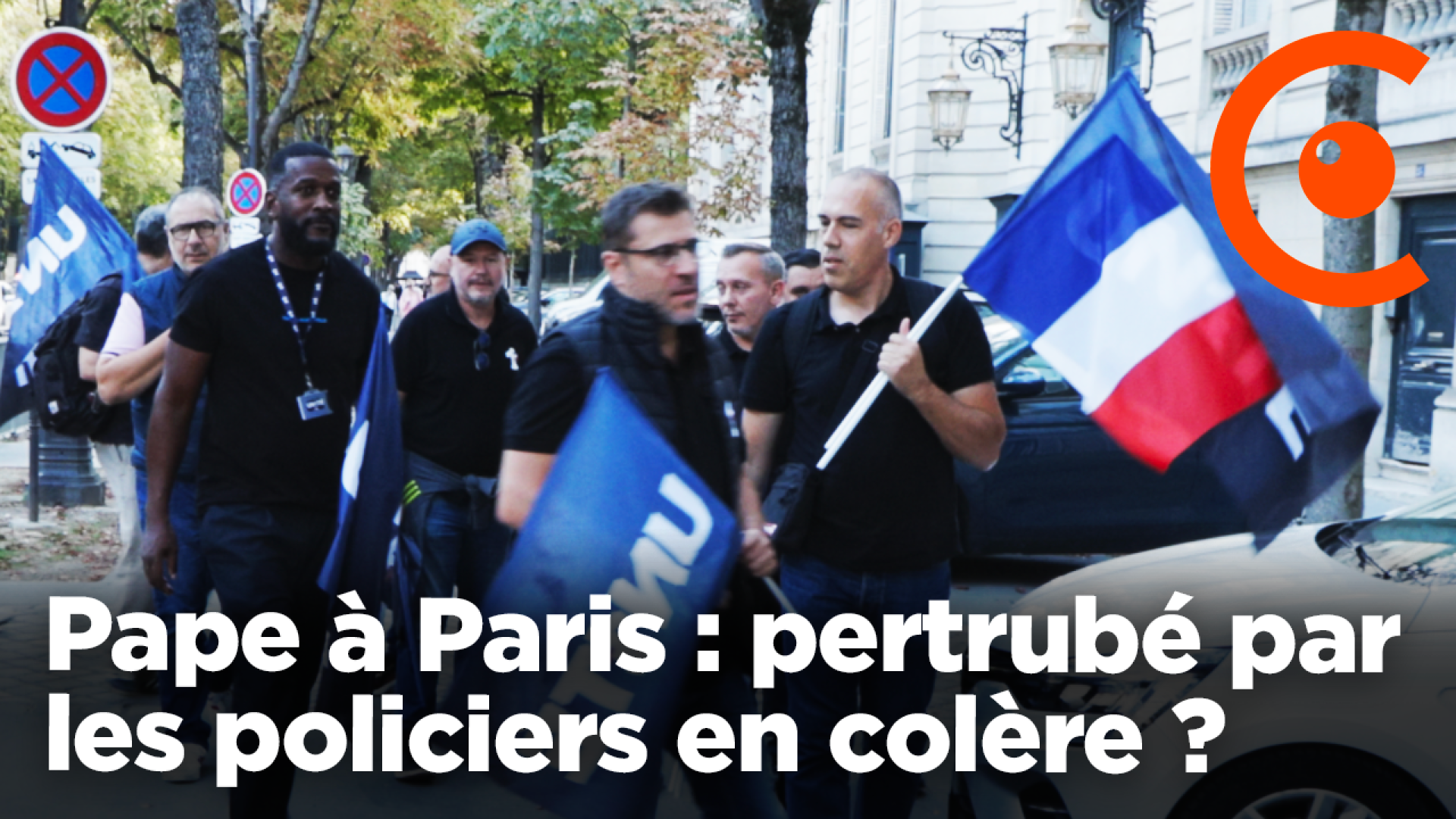Pape à Paris : perturbé par les policiers en colère ?