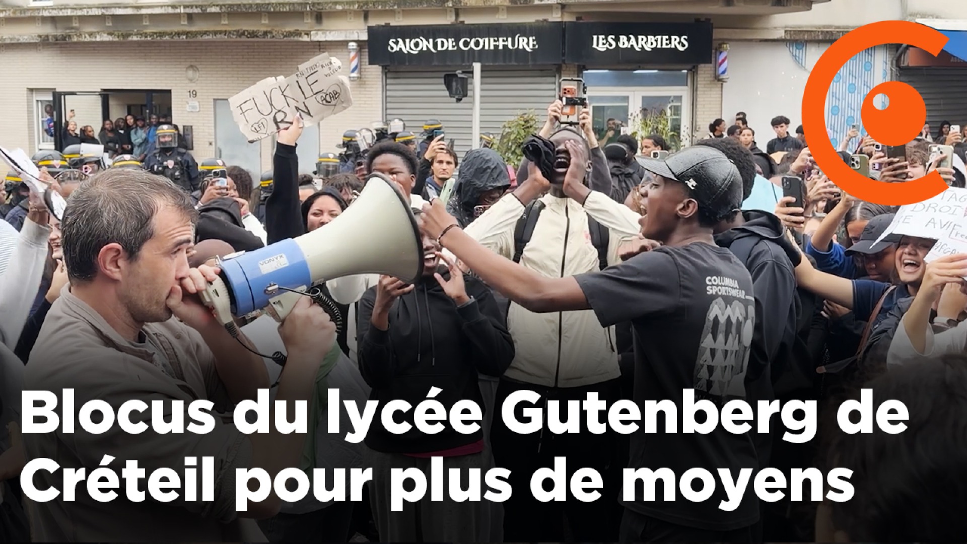 High school student mobilization: Gutenberg High School in Créteil blocked