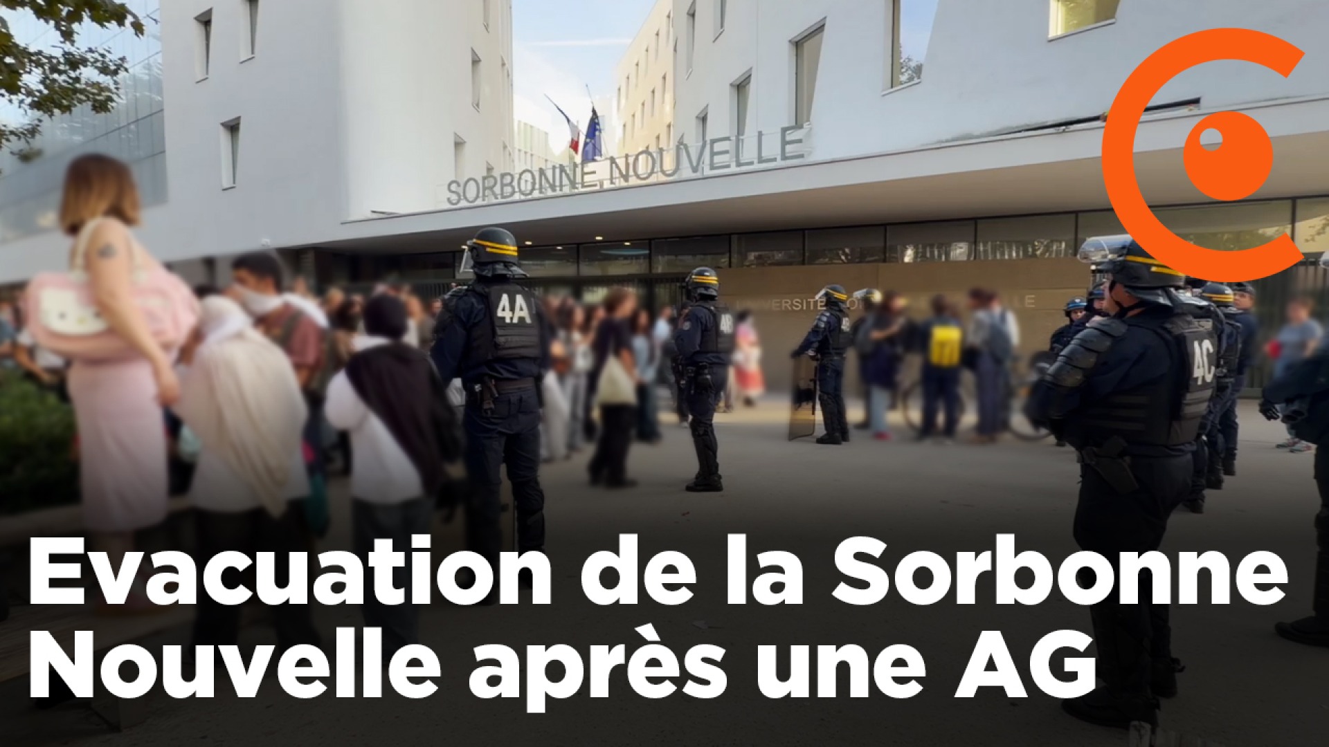 Blocus : évacuation de la Sorbonne après une AG 