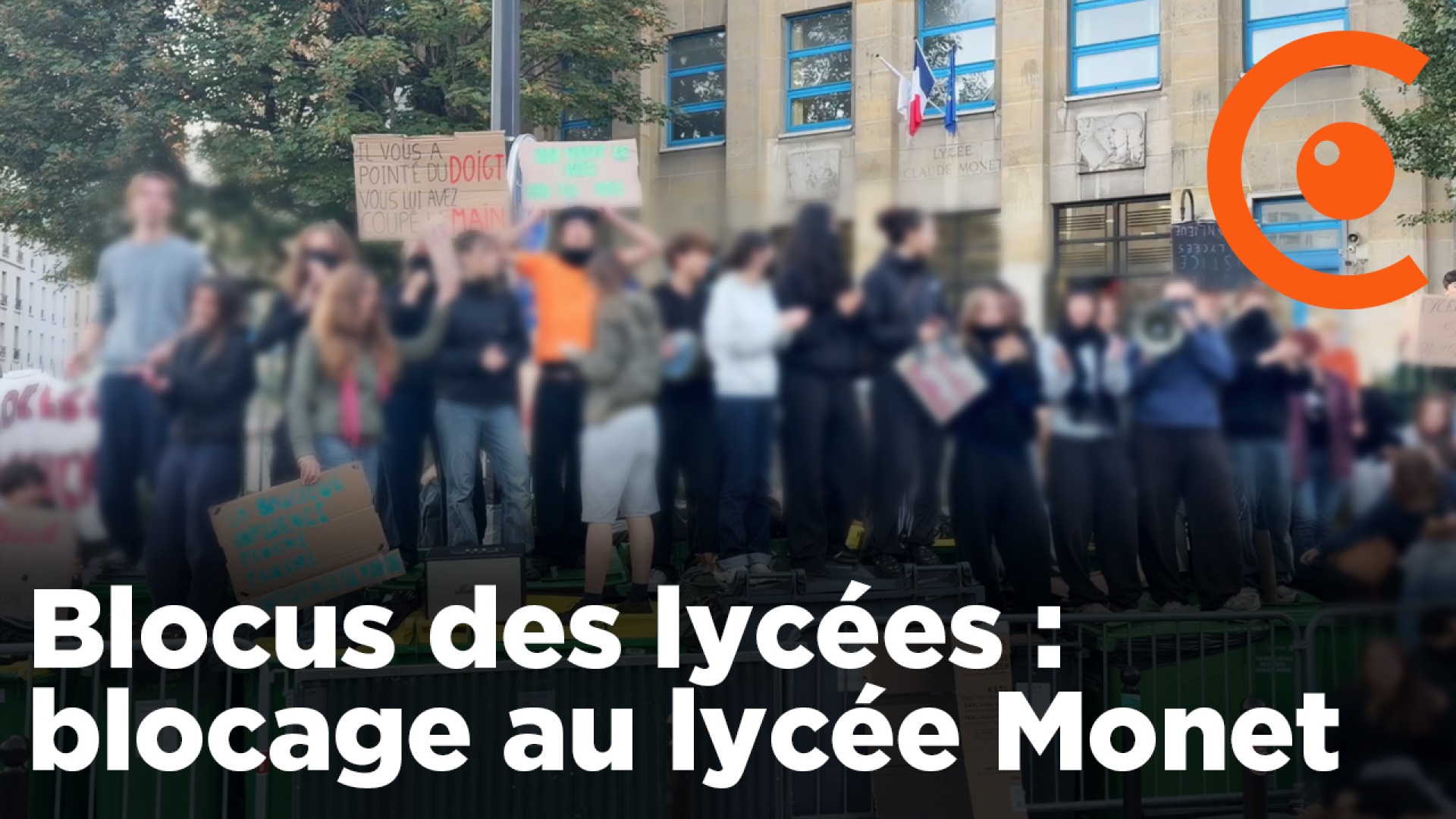 Blocus des lycées : mobilisation au lycée Claude Monet