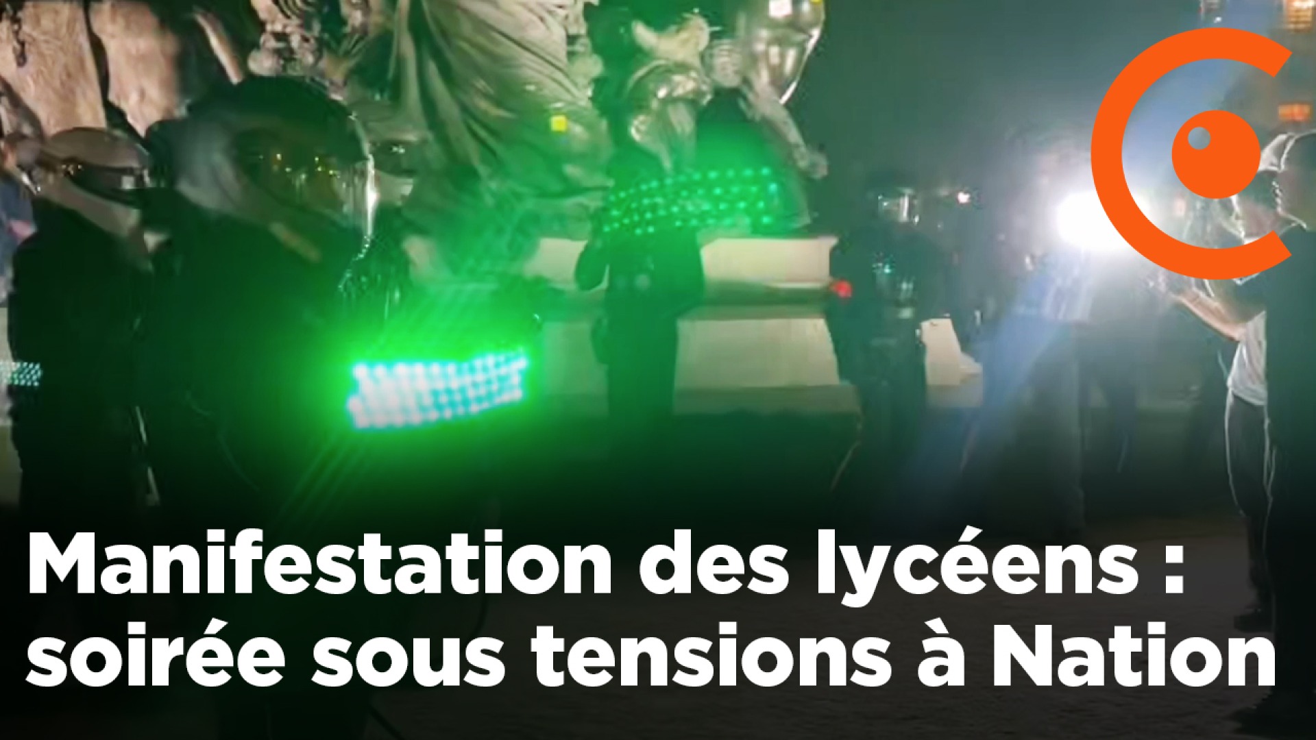 Manifestation des lycéens : soirée sous tension place de la Nation