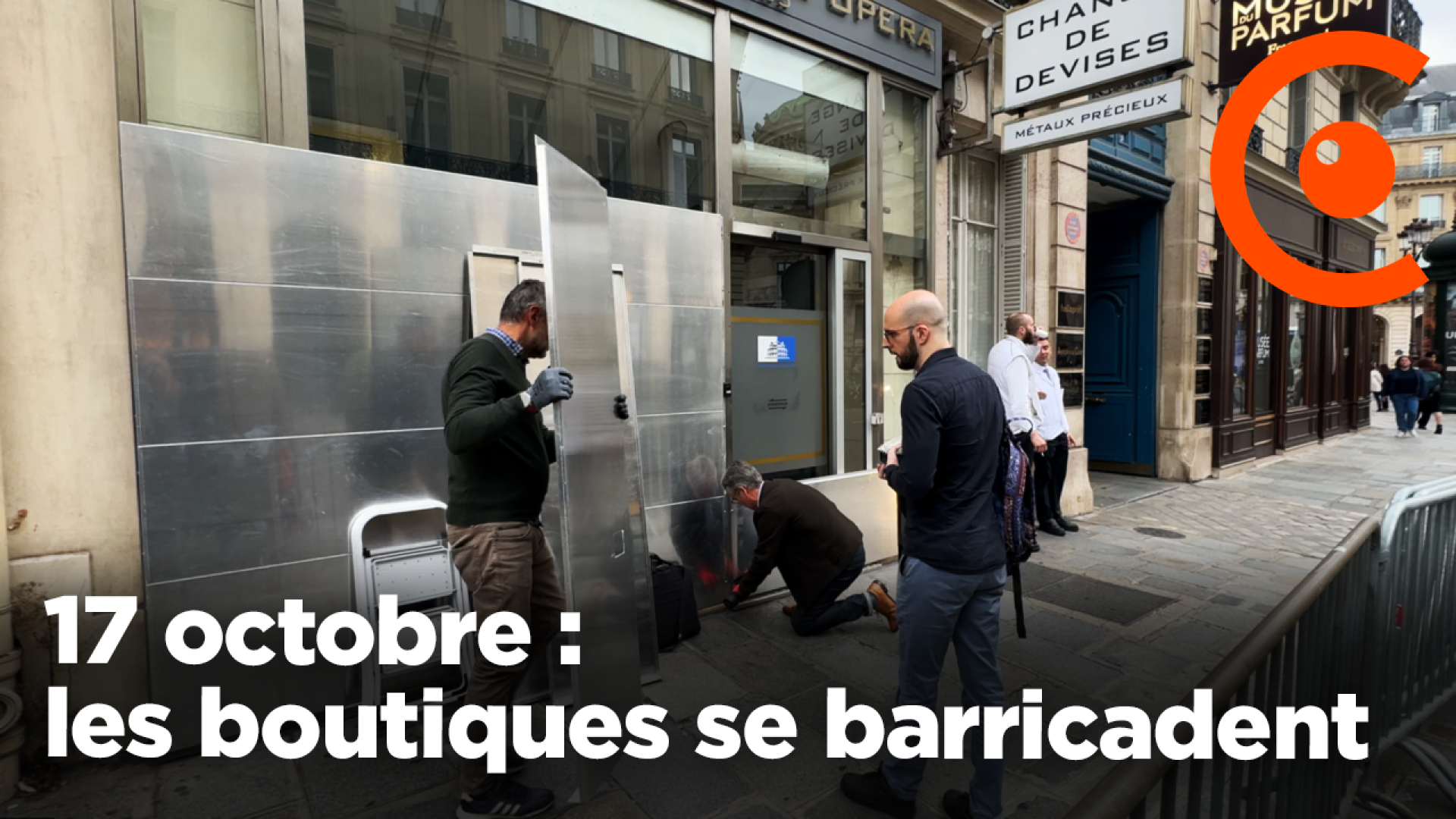 17 octobre : les boutiques se barricadent avant la manifestation
