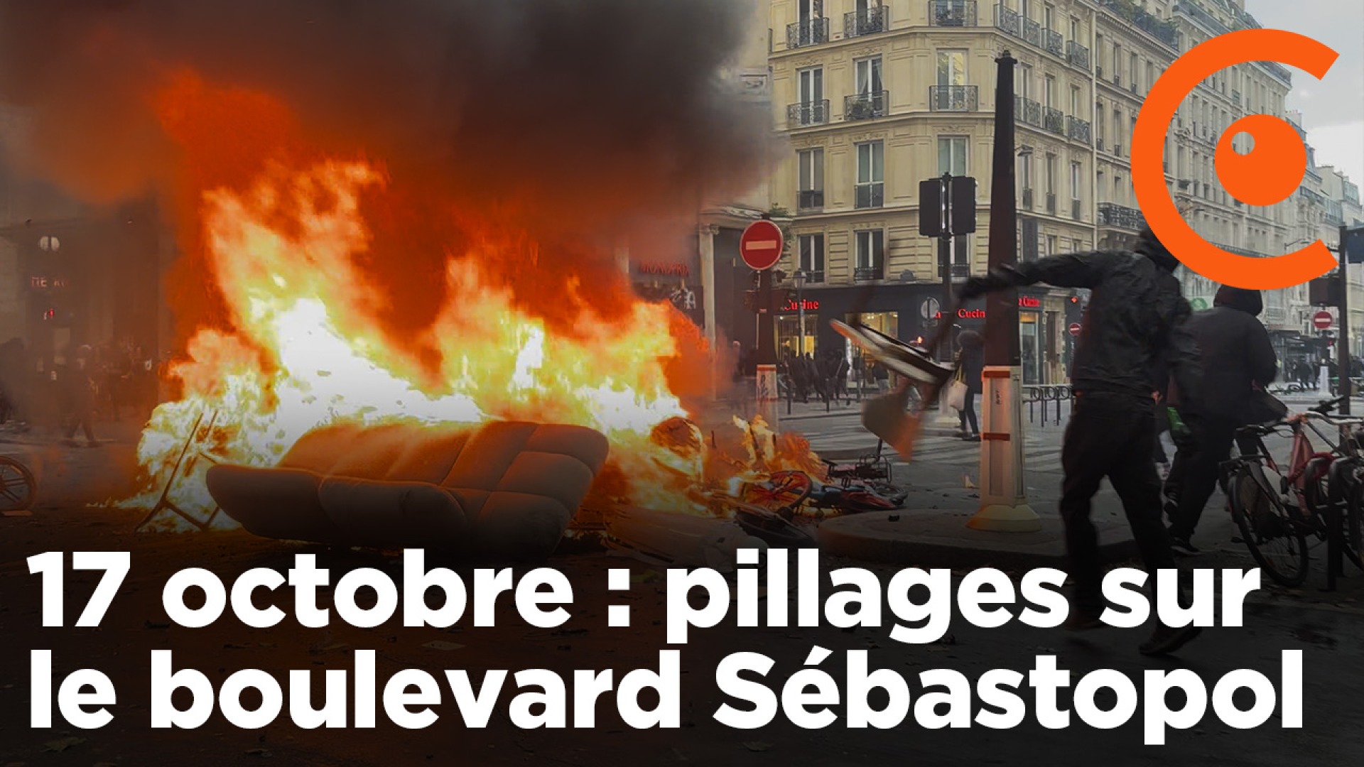 17 octobre : barricades et pillages sur le boulevard Sebastopol