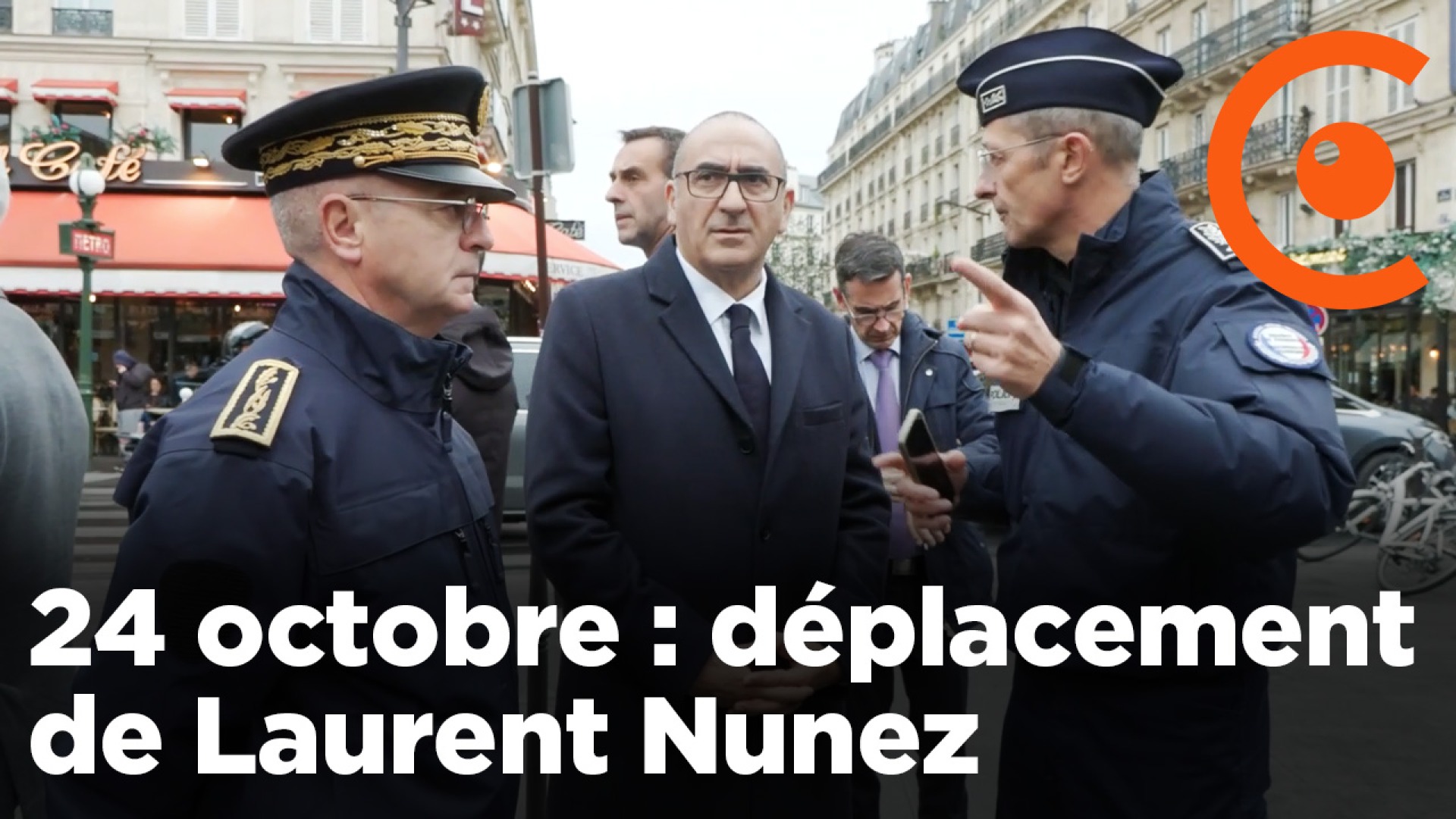 October 24: Laurent Nunez meets with mobilized police officers