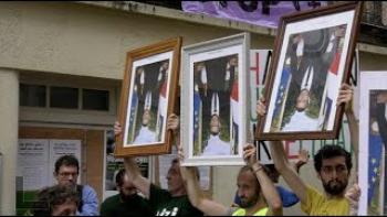 G7 : manifestation des "portraits de Macron" décrochés 