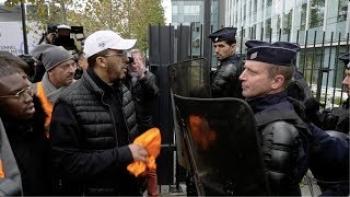 Rassemblement des cheminots grévistes de Chatillon