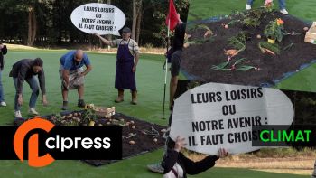 Activists break into a golf course to protest the use of water