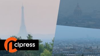 La fumée des incendies de Gironde et des Yvelines sur Paris