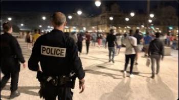 Soirée sauvage au Tuileries : 3ème évacuation par la police 