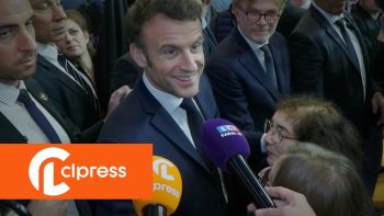 Emmanuel Macron en visite au Salon de l'Agriculture 2023
