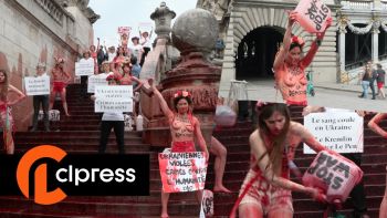 Action des Femens pour dénoncer les viols en Ukraine 