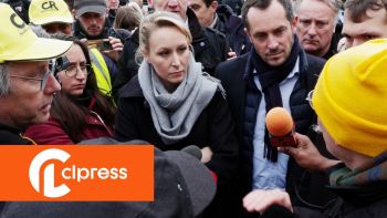 Marion Marechal à la rencontre des agriculteurs de la Coordination Rurale à Paris