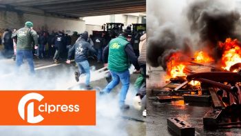 Farmers' anger: incidents near the European Parliament in Brussels