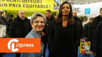 Salon de l'agriculture : visite de Karine Le Marchand