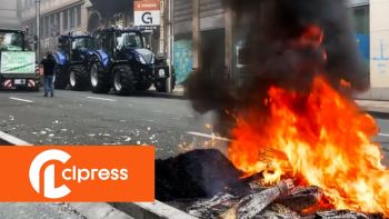 Tensions during the farmers' demonstration in Brussels