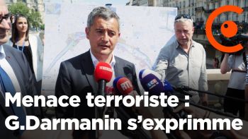 Menace terroriste / JO Paris 2024 : point presse de Darmanin