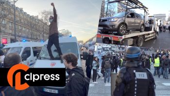 Convoi de la liberté : violents incidents sur les Champs-Élysées