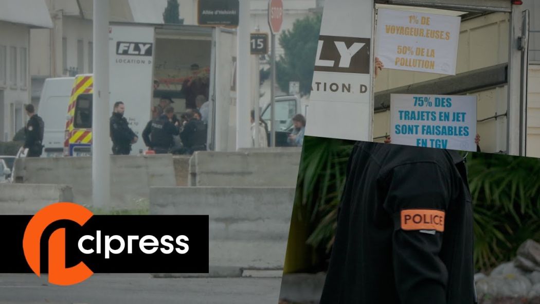La police empêche les militants XR d'envahir les pistes du Bourget 