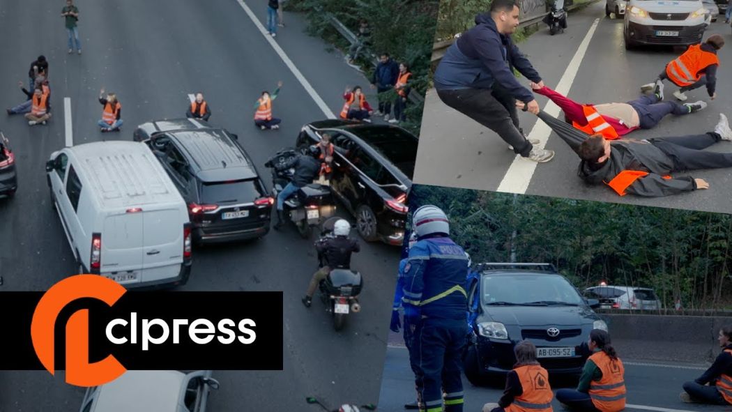 Blocage de l'autoroute A6 par des militants de "Dernière Rénovation"