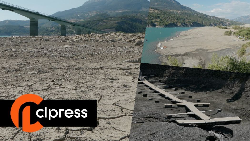 Sécheresse: 14 mètres d'eau en moins au lac de Serre-Ponçon