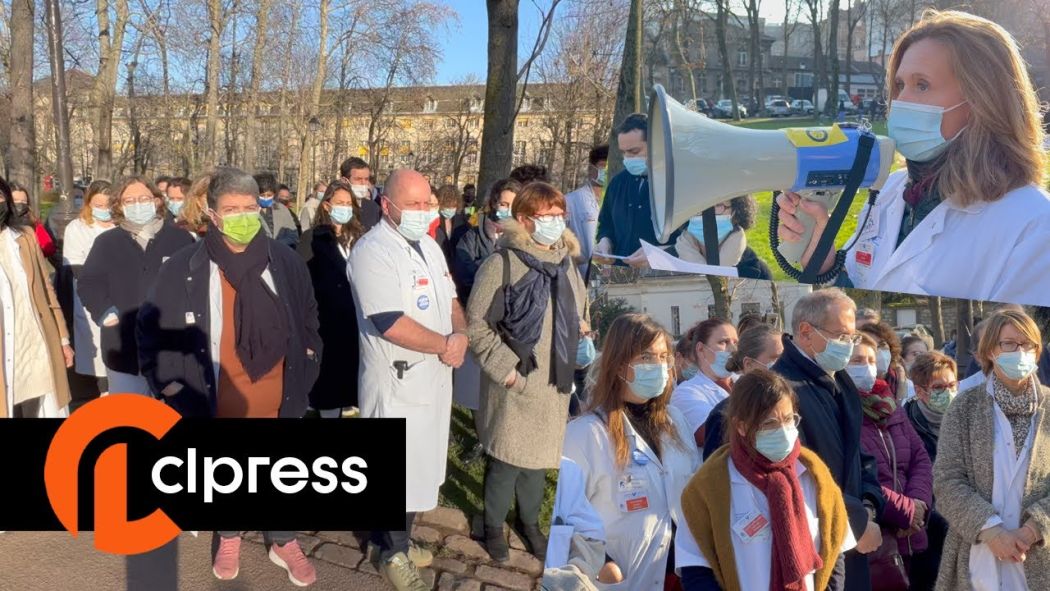 A minute of silence to denounce "the death of public hospitals"