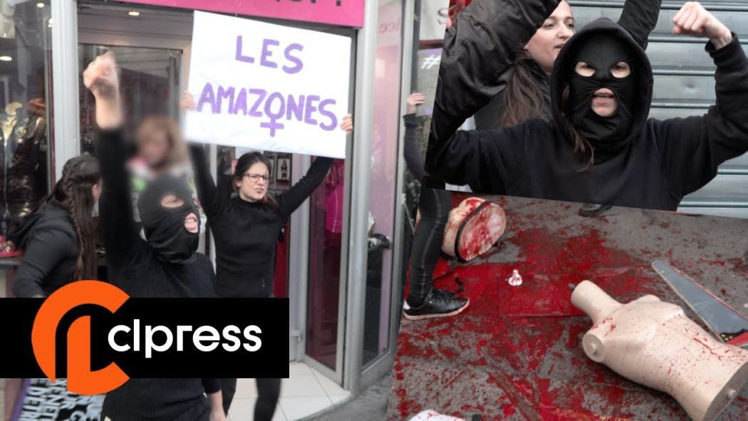The "Jacquie et Michel" store targeted by activists